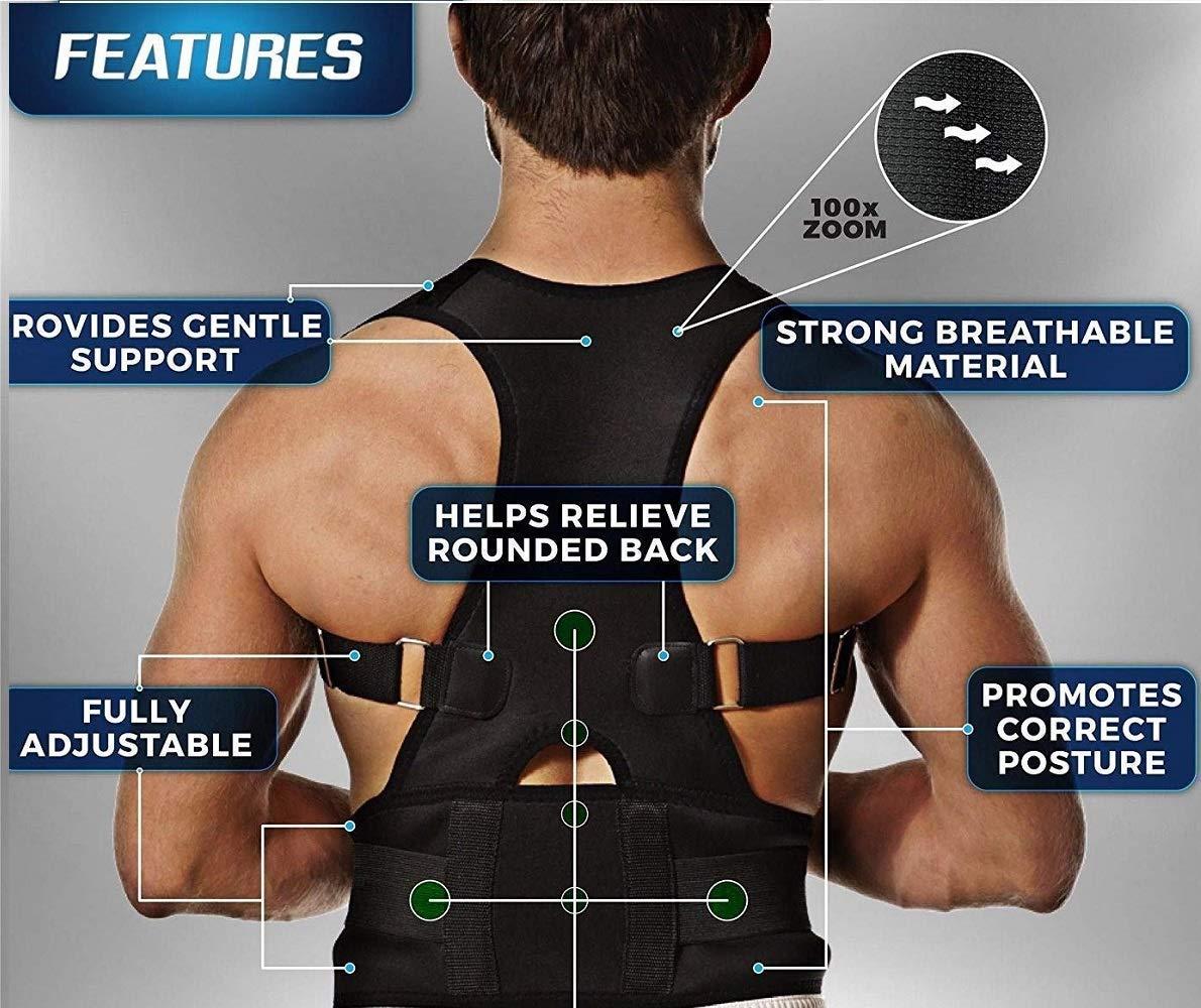 Dazzip Adjustable Posture Corrector Belt (Unisex | Back & Shoulder Support)