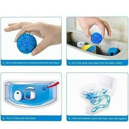 Dazzip Automatic Toilet Cleaning & Deodorizer Tablets (Pack of 10)